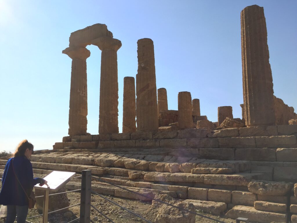 Temple of Junion, Valley of the Temples, Agrigento. 