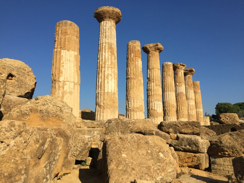 Temple of Hercules, Valley of the Temples, Agrigento. 