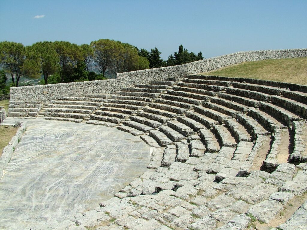 Archäologischer Park Akrai, Palazzolo Acreide, Griechisches Theater