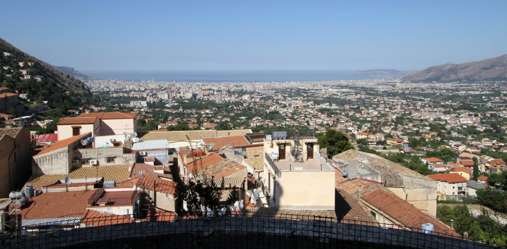 Panoroma from the terraces of the cathedral of Monreale