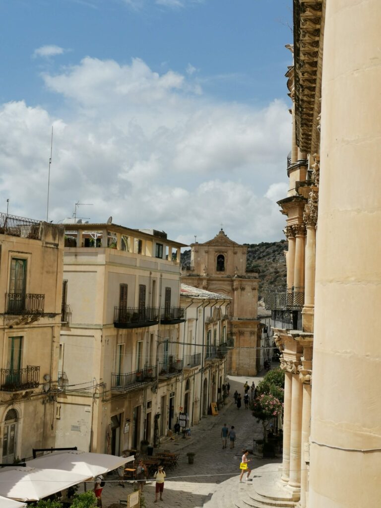 Blick vom Rathaus, Scicli