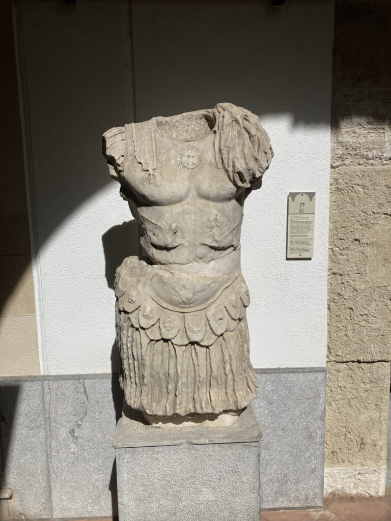 Roman statue, regional archaeological museum Antonino Salinas